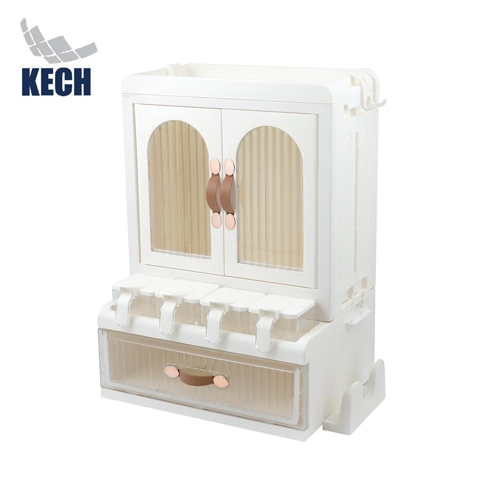 ตู้เก็บเครื่องปรุงอเนกประสงค์ 2 ชั้น KECH IVORY_0