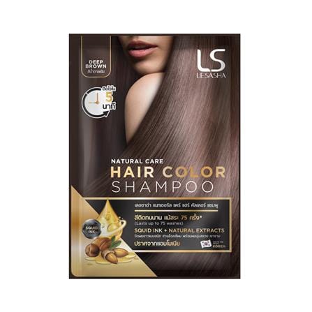 แชมพูเปลี่ยนสีผม LESHASA NATURAL CARE สีน้ำตาลเข้ม_0