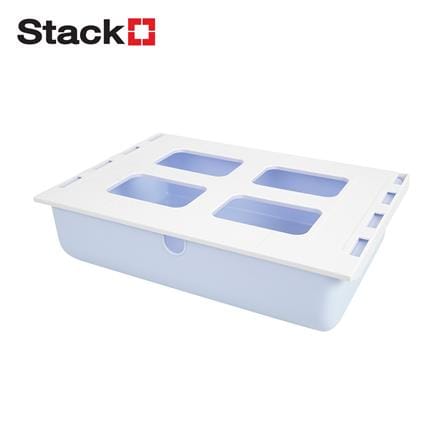 กล่องลิ้นชักใต้โต๊ะ STACKO SIZE L 33.5x23.5x8.5 ซม. สีฟ้า_0