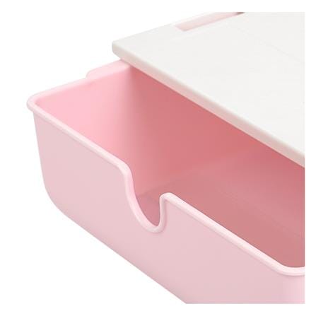 กล่องลิ้นชักใต้โต๊ะ STACKO SIZE S 23.5x19.8x7.1 ซม. สีชมพู_4