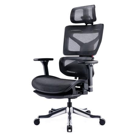 เก้าอี้สุขภาพ WORK STATION MODEL-S F018 สีดำ/แดง