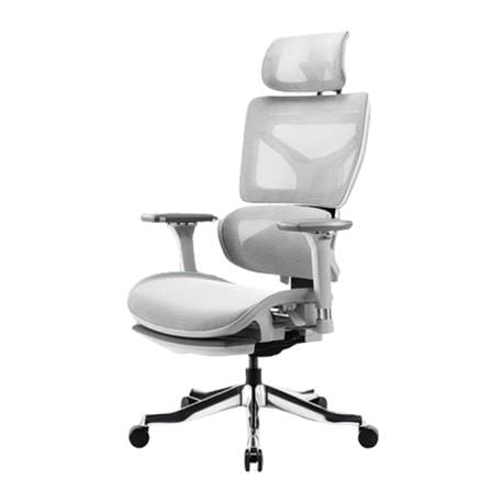 เก้าอี้สุขภาพ WORK STATION MODEL-S สีขาว/ทอง