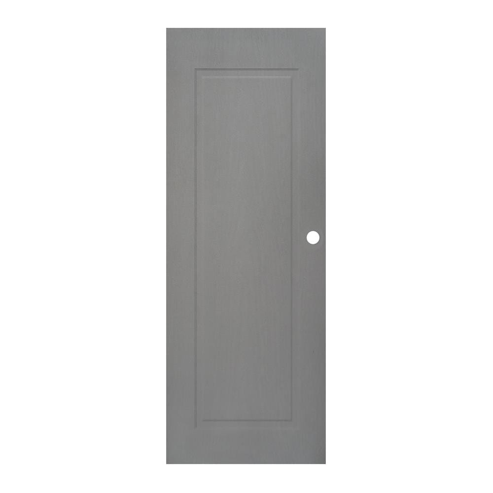 ประตูห้องน้ำ UPVC AZLE MDI-7 1 ฟัก 70X200 ซม. สีเทา เจาะลูกบิด