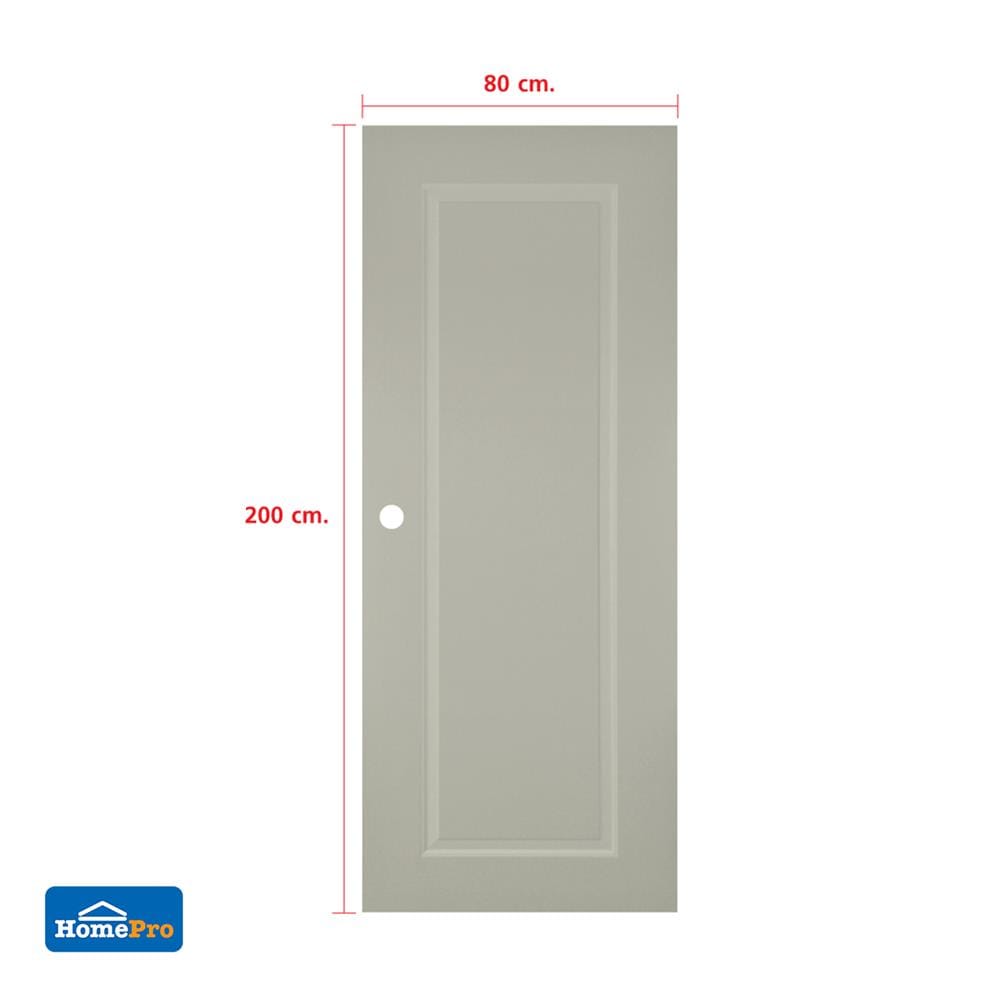 ประตูภายใน UPVC เจาะลูกบิด AZLE MDI-7 1 ฟัก 80x200 ซม. สีเบจ