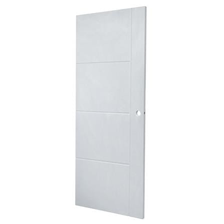 ประตูภายนอก UPVC AZLE MD-8 80X200 ซม. สีเทา เจาะลูกบิด_1