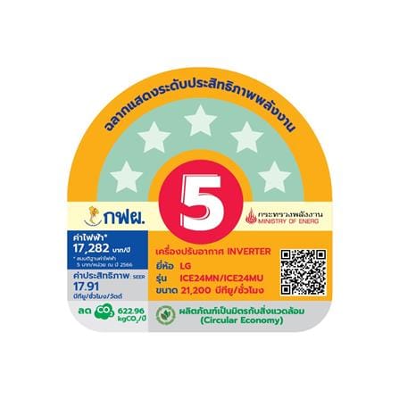 แอร์ผนัง LG ICE24MN.KU1 21200 บีทียู อินเวอร์เตอร์_5