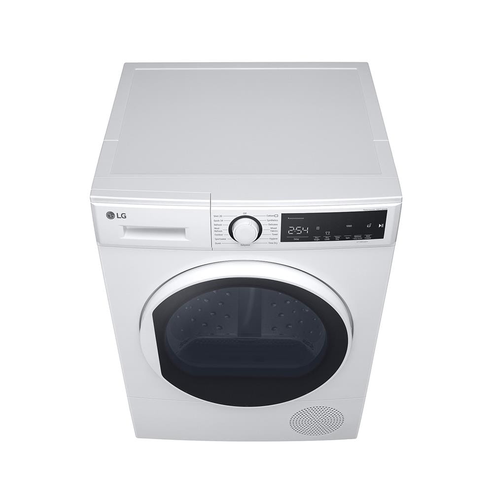 เครื่องอบผ้าฝาหน้า LG RD08NHP5W 8 กก. HEAT PUMP สีขาว