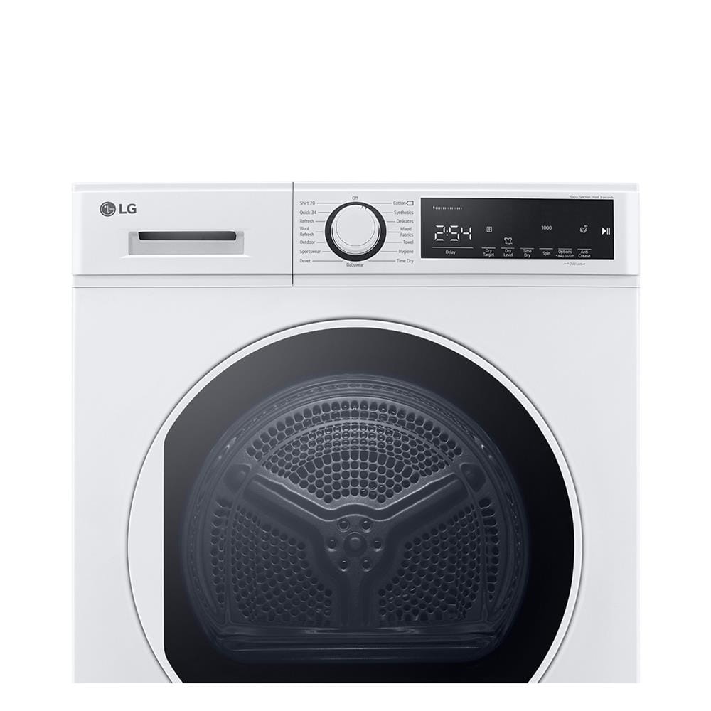 เครื่องอบผ้าฝาหน้า LG RD08NHP5W 8 กก. HEAT PUMP สีขาว