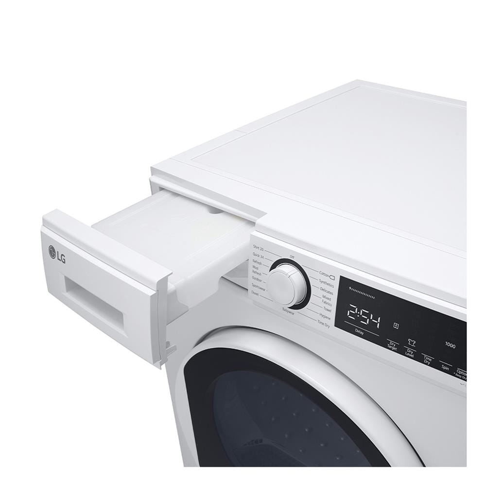 เครื่องอบผ้าฝาหน้า LG RD08NHP5W 8 กก. HEAT PUMP สีขาว