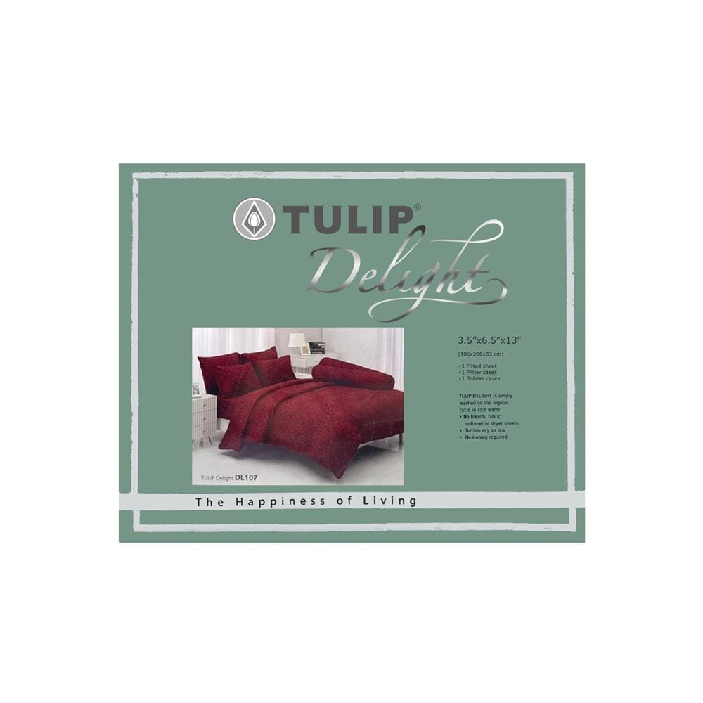 ชุดผ้าปูที่นอน 3.5 ฟุต 3 ชิ้น TULIP DELIGHT 60014-DL107