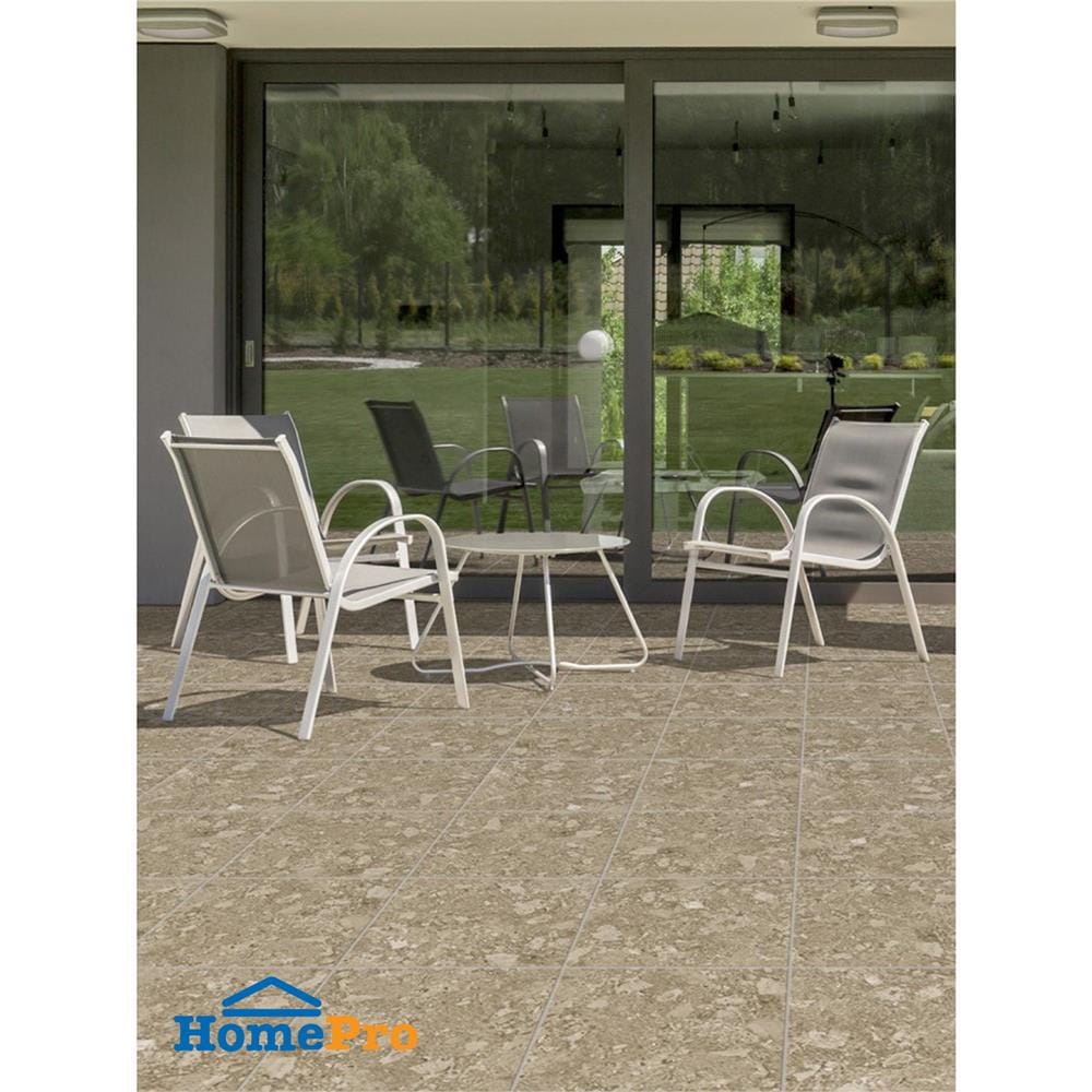 กระเบื้องพื้นพอร์ซเลน  16x16 นิ้ว COTTO ฟอสซิโอ น้ำตาล HYG PM 0.96 ตร.ม.