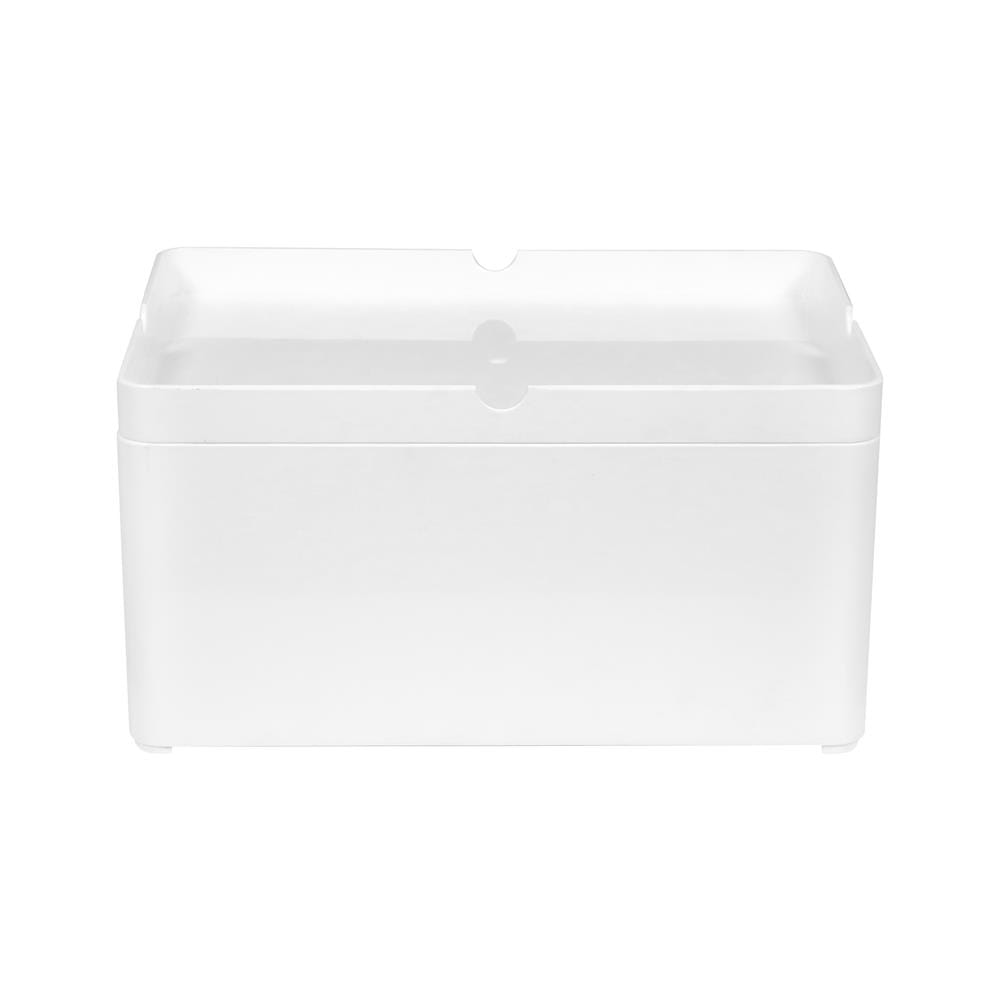 กล่องแบ่งช่องมีฝา STACKO 15.2x22.80x11.9 ซม. สีขาว