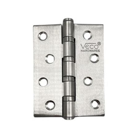 บานพับ 4X3 นิ้ว X 2 มม. VECO 4BB 4320 สีสเตนเลส แพ็ก 4 ชิ้น_0