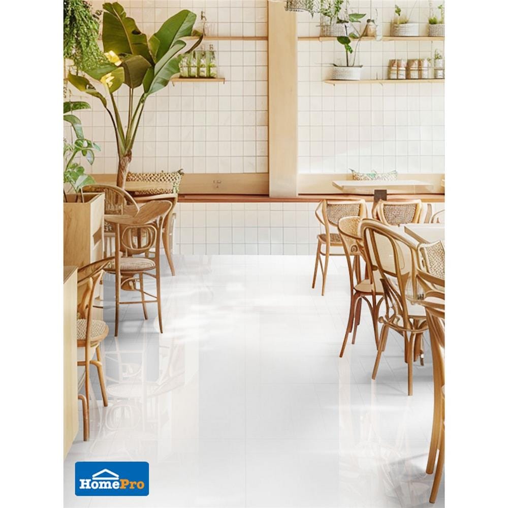 กระเบื้องพื้น 60x60 ซม. COTTO ซอลท์ ขาว PM 1.44 ตร.ม.