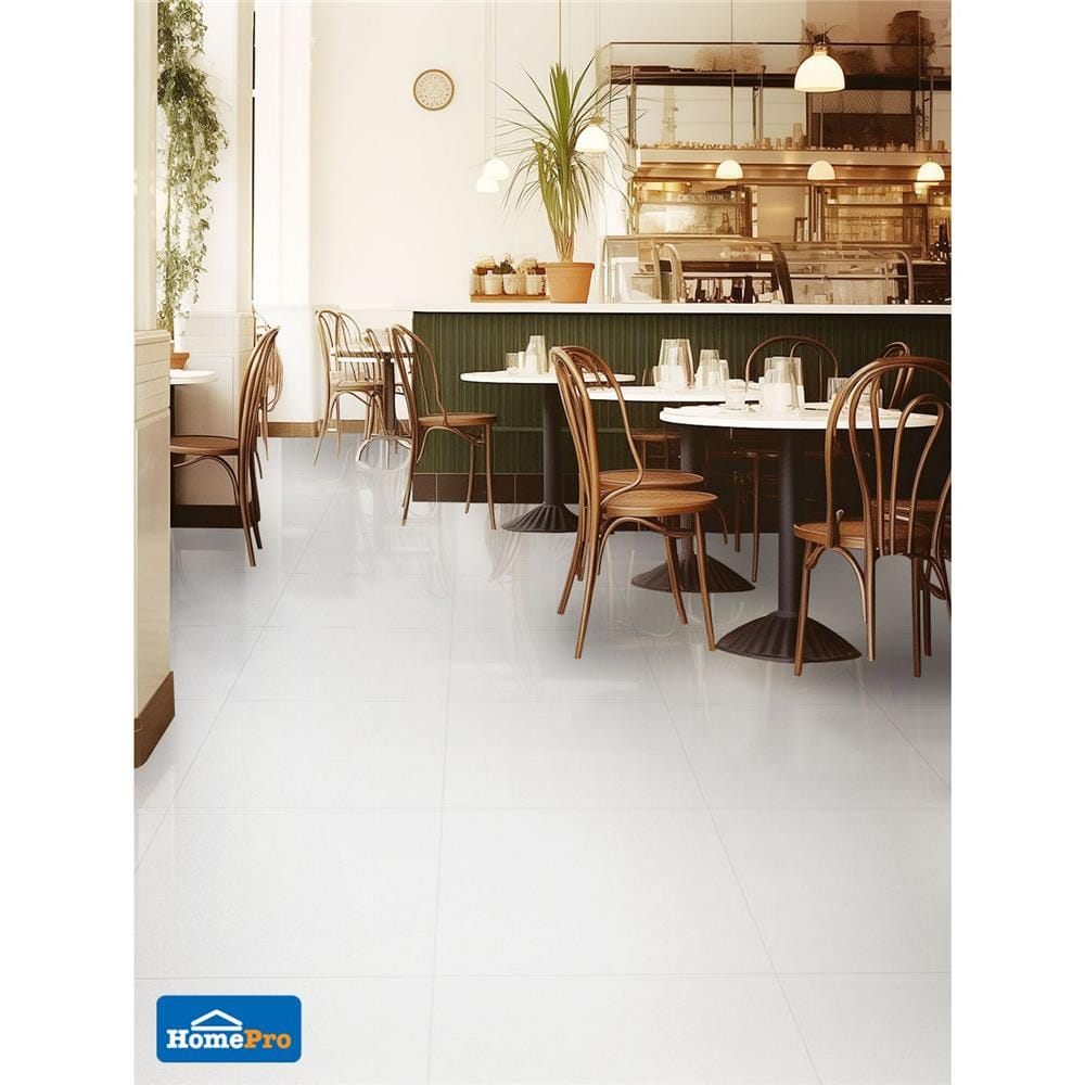 กระเบื้องพื้น 60x60 ซม. COTTO ซอลท์ ขาว PM 1.44 ตร.ม.