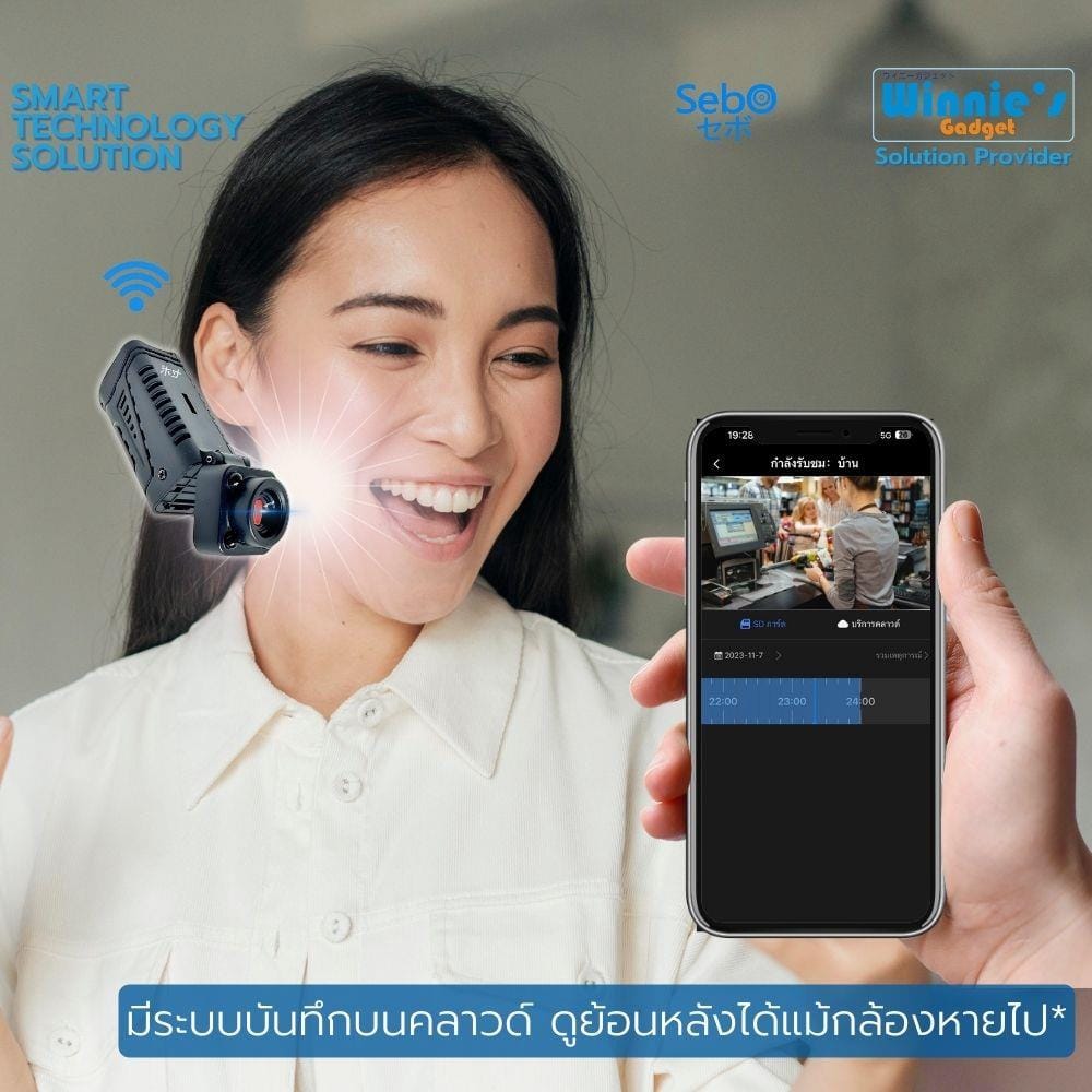 กล้องวงจรปิด Sebo CHIBI SPY Wifi_3