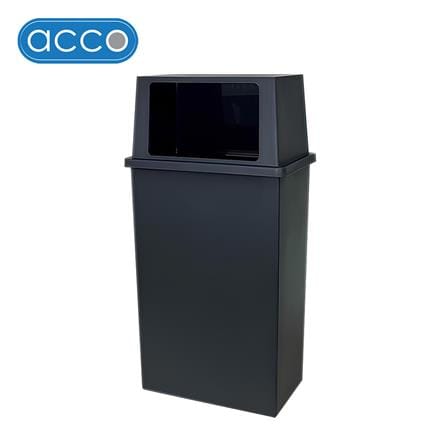 ถังขยะเหลี่ยม ACCO 40 ลิตร สีเทาเข้ม
