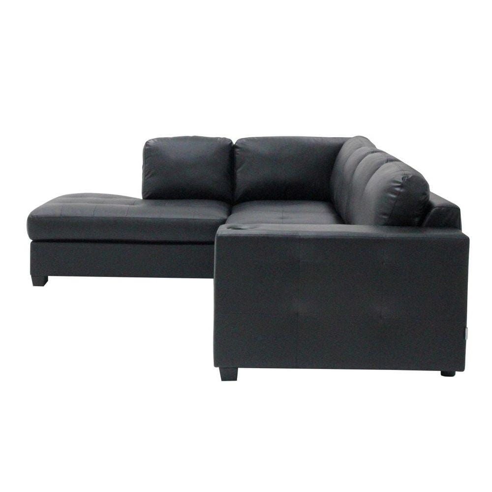 โซฟาเข้ามุมซ้าย KONCEPT TIMMER 19215614 สีดำ