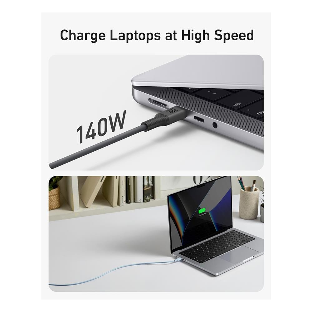 สายชาร์จเร็ว 140W (5A) USB-C to C (Anker 544 Bio-Based) ยาว 90cm สีดำ - AK393_2
