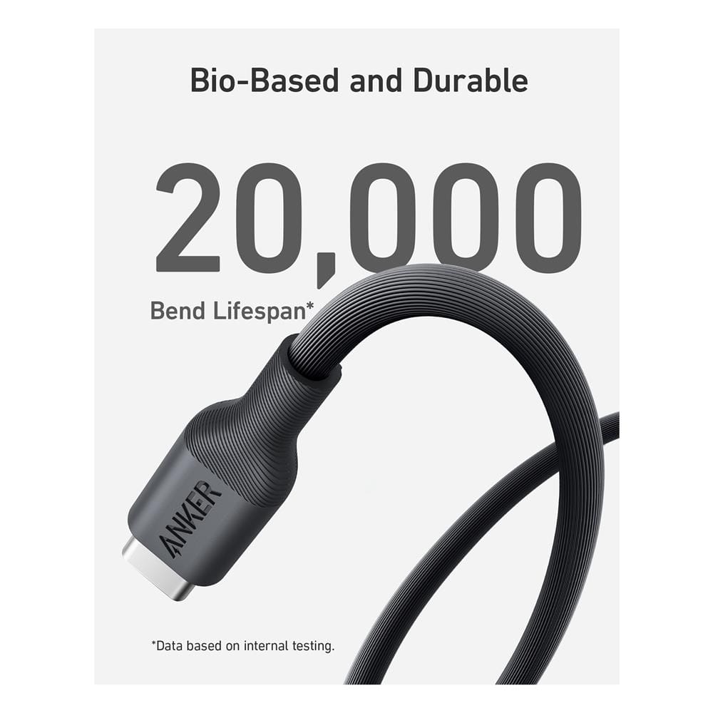 สายชาร์จเร็ว 140W (5A) USB-C to C (Anker 544 Bio-Based) ยาว 90cm สีดำ - AK393_3