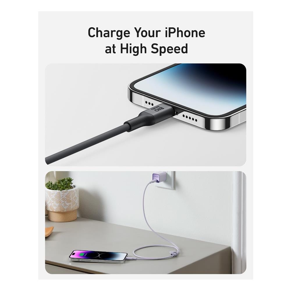 สายชาร์จเร็ว iPhone USB-C to Lightning (Anker 542 Bio-Based) ยาว 180cm สีดำ - AK383_2