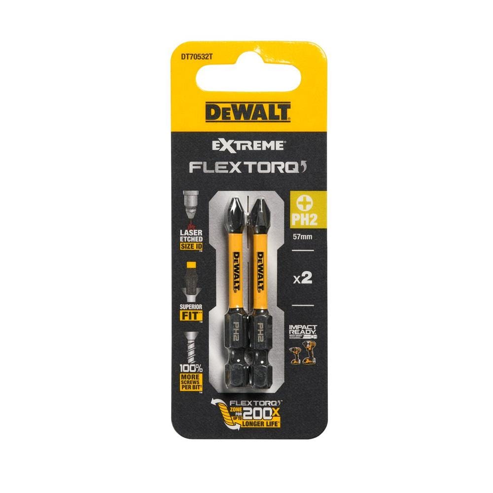 ดอกไขควง DEWALT DT70532T-QZ 57 มม. แพ็ก 2 ชิ้น