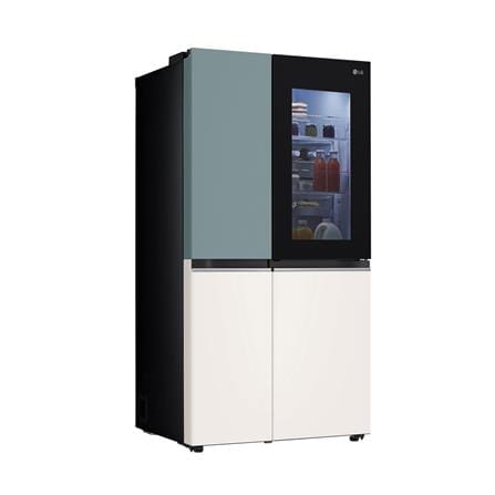 ตู้เย็น SIDE BY SIDE LG GC-Q257CMFW.ATEPLMT 23.1 คิว สีเขียวเบจ_2