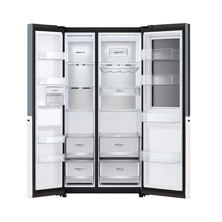 ตู้เย็น SIDE BY SIDE LG GC-Q257CMFW.ATEPLMT 23.1 คิว สีเขียวเบจ_5