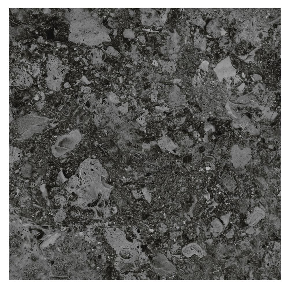 กระเบื้องพื้นพอร์ซเลน  16x16 นิ้ว COTTO ฟอสซิโอ ดำ HYG PM 0.96 ตร.ม.
