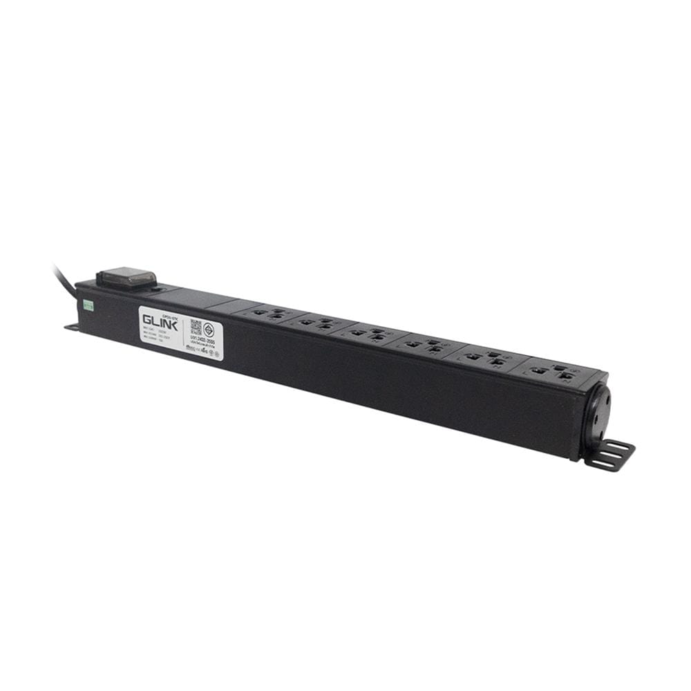 รางปลั๊กไฟตู้ RACK 6 ช่อง 1 สวิตซ์ GLINK GPDU-07K 2 ม.
