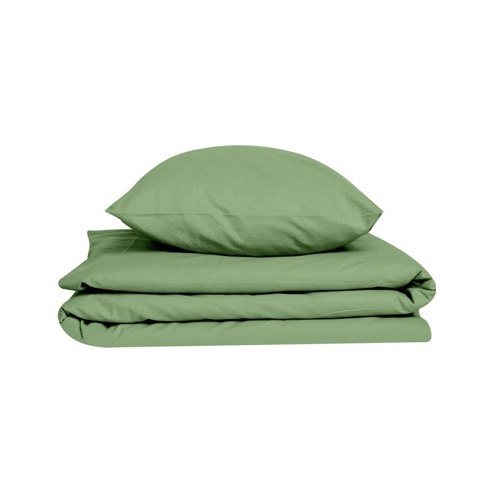 ชุดผ้าปูที่นอน 3.5 ฟุต 2 ชิ้น BED CLIP MICROTEX สี GREEN