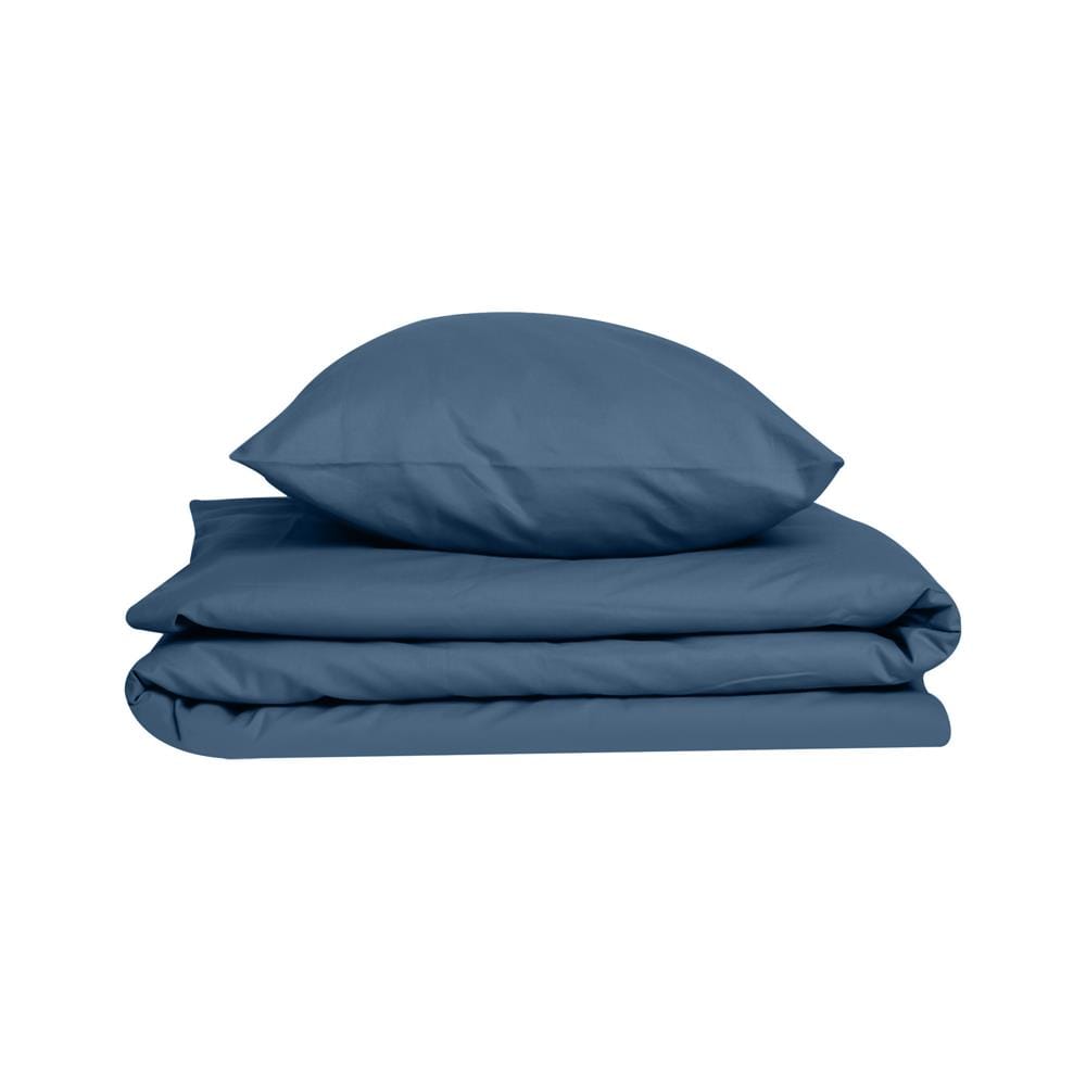 ชุดผ้าปูที่นอน 3.5 ฟุต 2 ชิ้น BED CLIP MICROTEX สี GREY BLUE