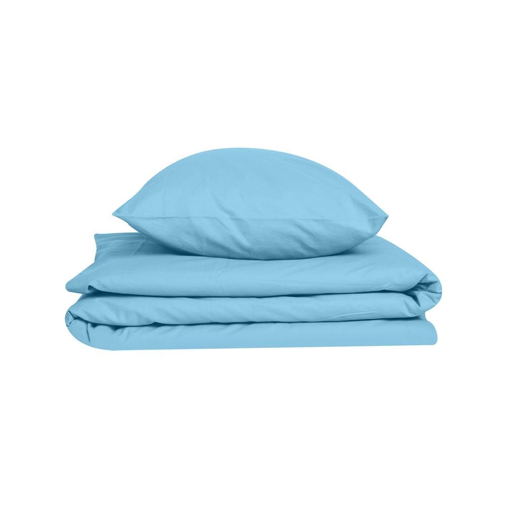 ชุดผ้าปูที่นอน 3.5 ฟุต 2 ชิ้น BED CLIP MICROTEX สี BLUE