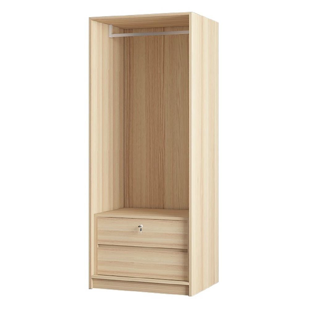 โครงตู้เสื้อผ้า 1 ราวแขวน 2 ลิ้นชัก FURDINI KEEPER 80 ซม. สี PINE OAK