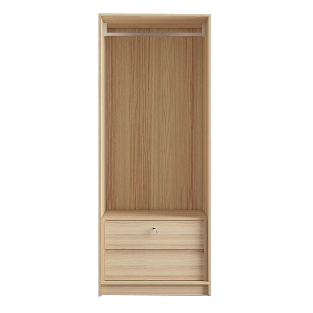 โครงตู้เสื้อผ้า 1 ราวแขวน 2 ลิ้นชัก FURDINI KEEPER 80 ซม. สี PINE OAK