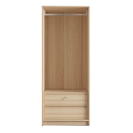 โครงตู้เสื้อผ้า 1 ราวแขวน 2 ลิ้นชัก FURDINI KEEPER 80 ซม. สี PINE OAK_1