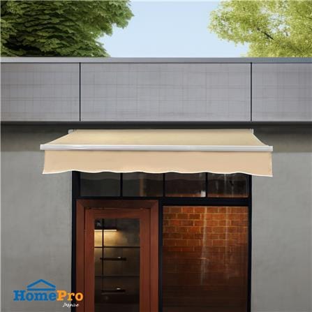 กันสาดผ้าพับได้ SUNSHIELD 200x150 ซม. สีเบจ_8