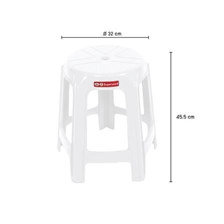 เก้าอี้พลาสติก SUPERWARE CH-61 สีขาว_3