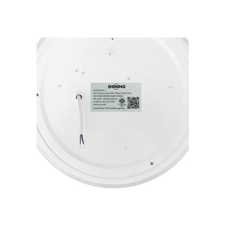 ไฟเพดาน LED SHINING S-CE05500C-1 19 นิ้ว 55 วัตต์ DAYLIGHT/COOL WHITE/WARM WHITE สีขาว_11