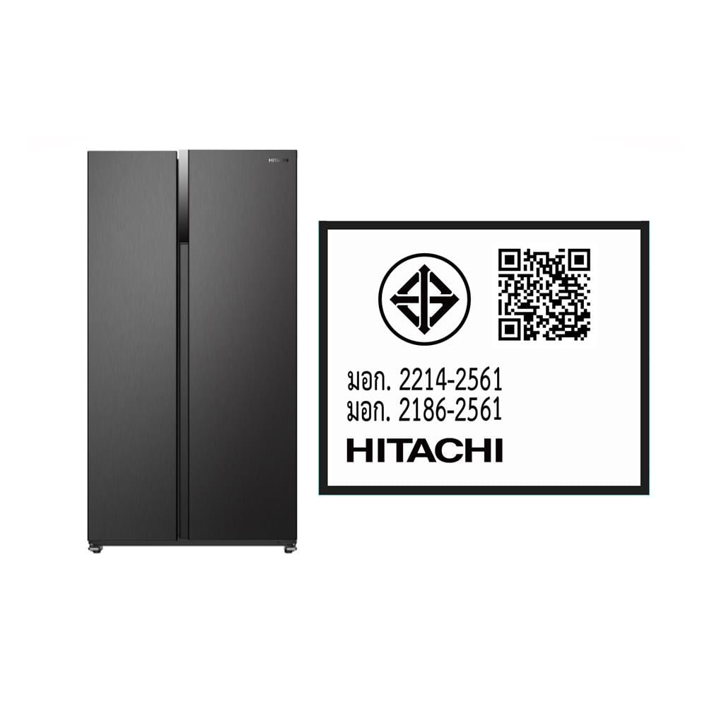 ตู้เย็น SIDE BY SIDE HITACHI HRSN9552DDXTH 18.5 คิว สีเทาเข้ม อินเวอร์เตอร์