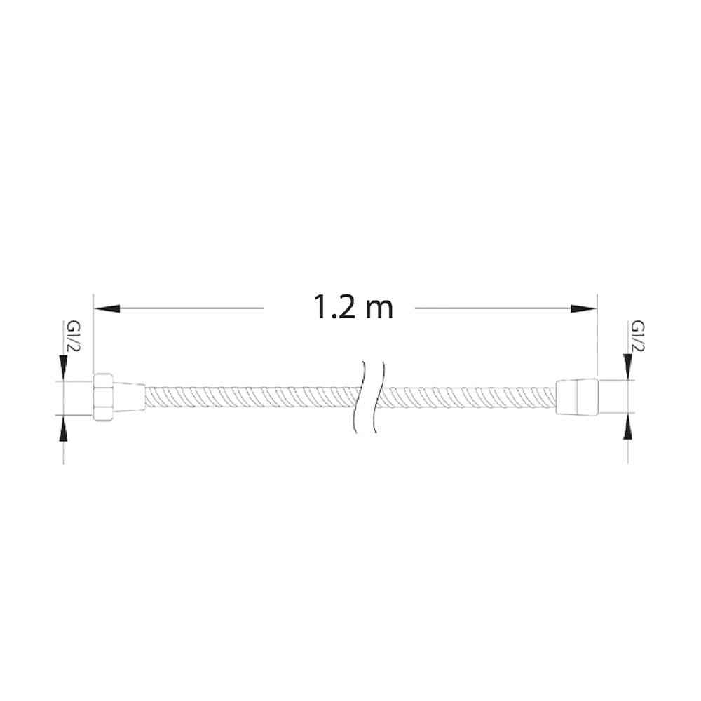 สายฝักบัวสเตนเลส DONMARK GL-4607 120 ซม.