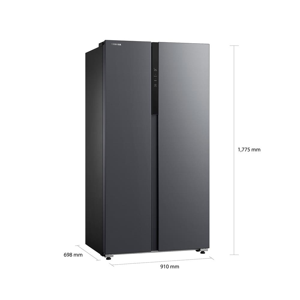 ตู้เย็น SIDE BY SIDE TOSHIBA GR-RS780WI-PMT(06) 20.6 คิว สีเทา อินเวอร์เตอร์