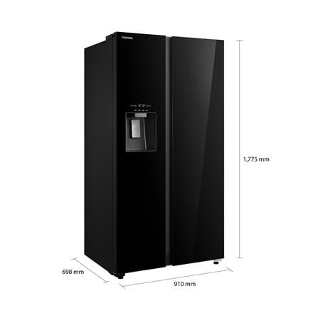 ตู้เย็น SIDE BY SIDE TOSHIBA GR-RS755WIAPGTH(22) 20 คิว กระจกดำ อินเวอร์เตอร์_5