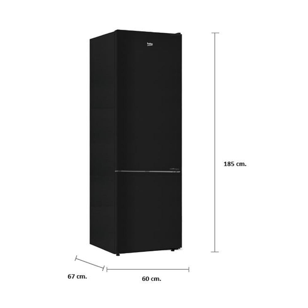 ตู้เย็น 2 ประตู BEKO RCNT375I40VHFGB 12.6 คิว กระจกดำ