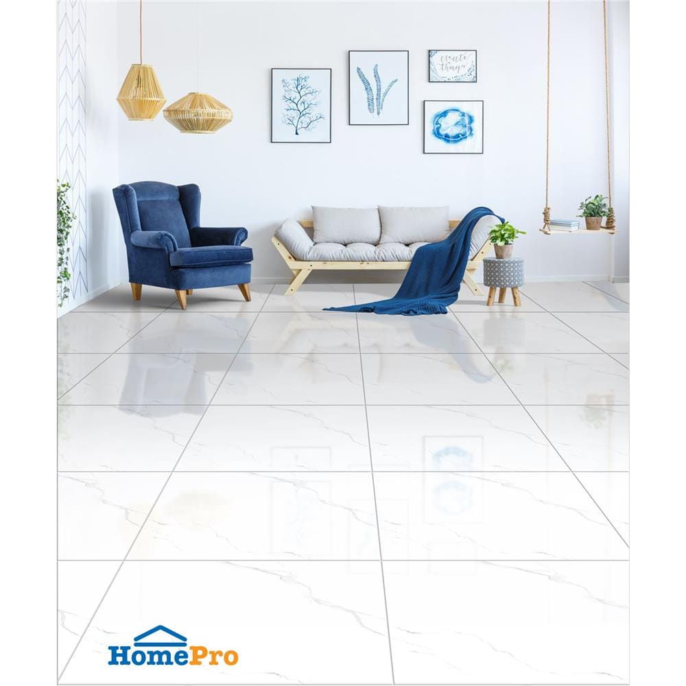 กระเบื้องพื้น 50x50 ซม. DURAGRES โมกิ มาร์เบิล ขาว A 1.5 ตร.ม.