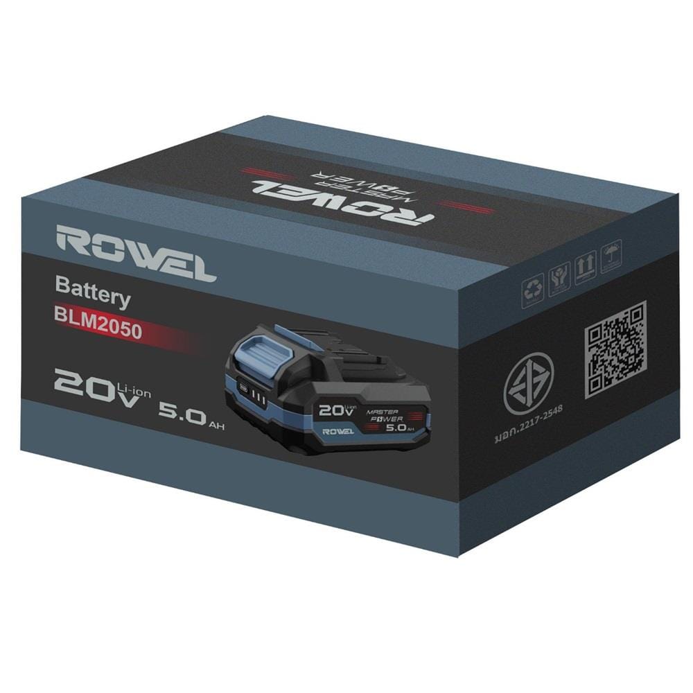 แบตเตอรี่ ROWEL RW-PT-BLM2050 20 โวลต์ 5.0 แอมป์