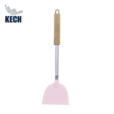 ตะหลิวจีนเล็ก 32 ซม. KECH PINKY ด้ามไม้_0
