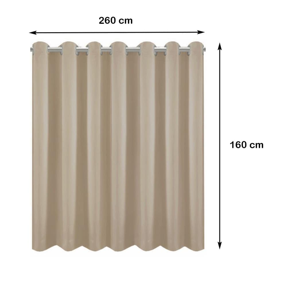 ผ้าม่าน EYELET HOME LIVING STYLE DARIO UV 260X160 ซม. สีน้ำตาล