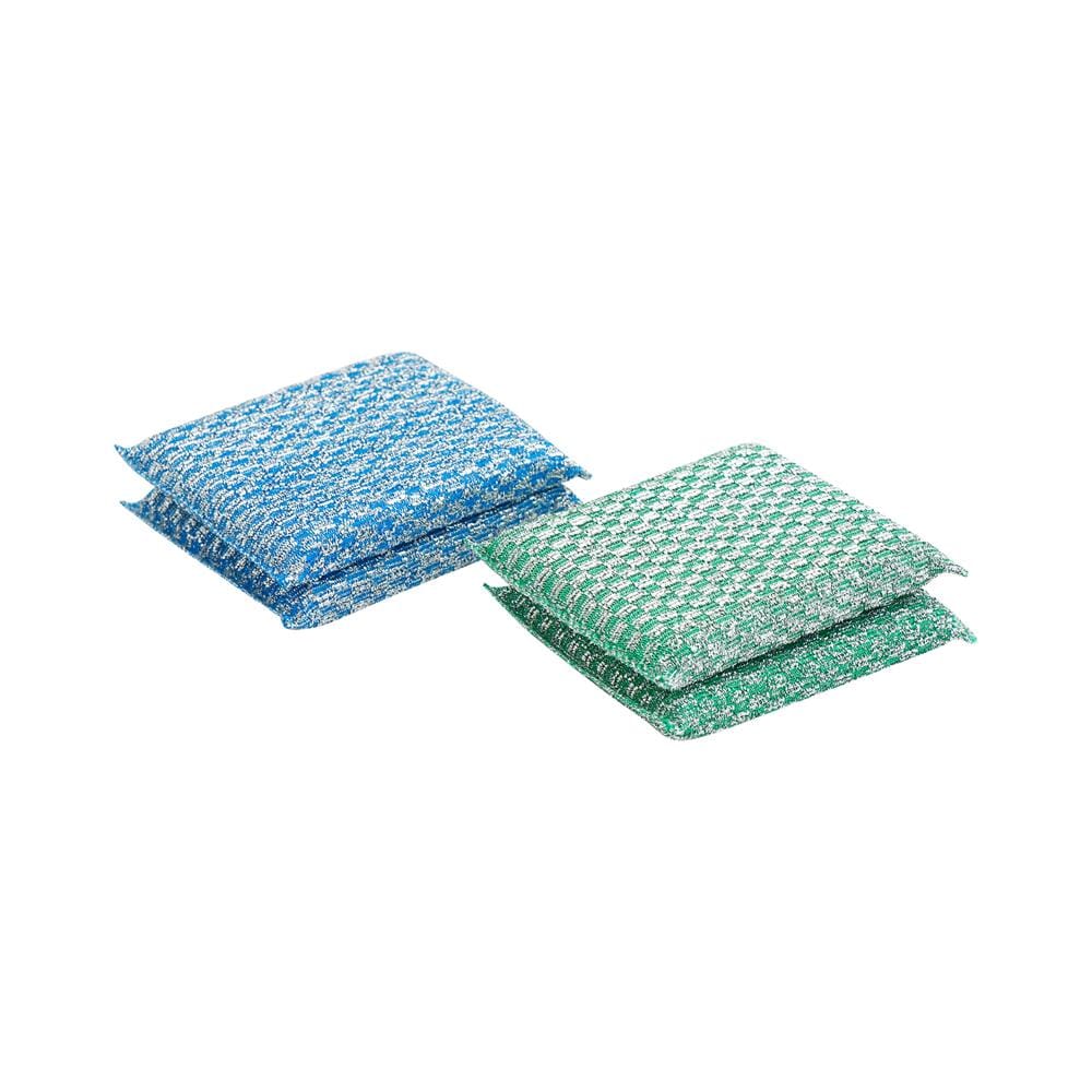 ฟองน้ำหุ้มตาข่ายซิลเวอร์ ACCO C-NAMI 12.5x9x1.8 ซม. แพ็ก 4 ชิ้น