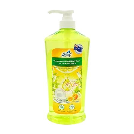 น้ำยาล้างจาน FARCENT 1000ML สูตรเข้มข้น กลิ่นทีทรีและซีตรัส
